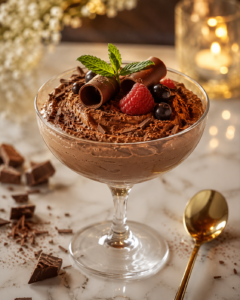 creamy chocolate mousse